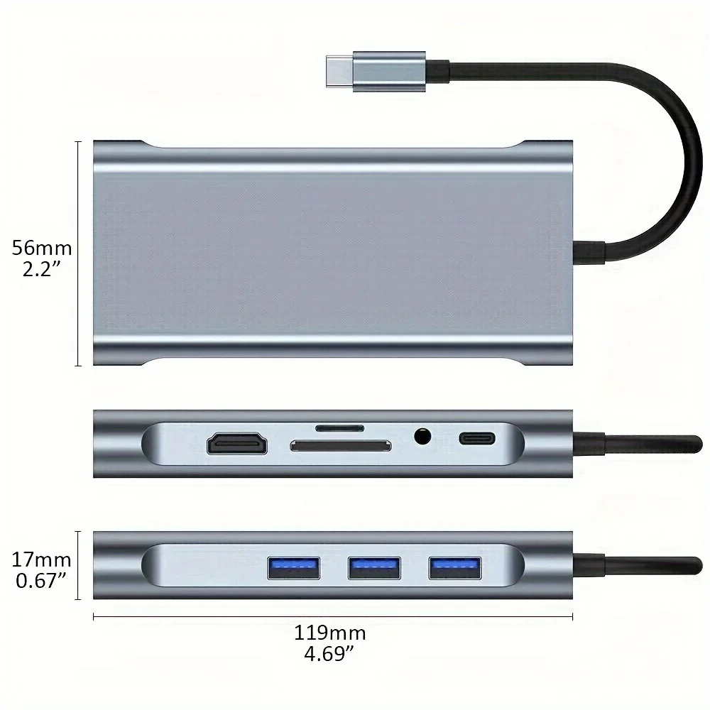 USB‑C 10‑in‑1 Hub with 4K HDMI & PD - Image 2