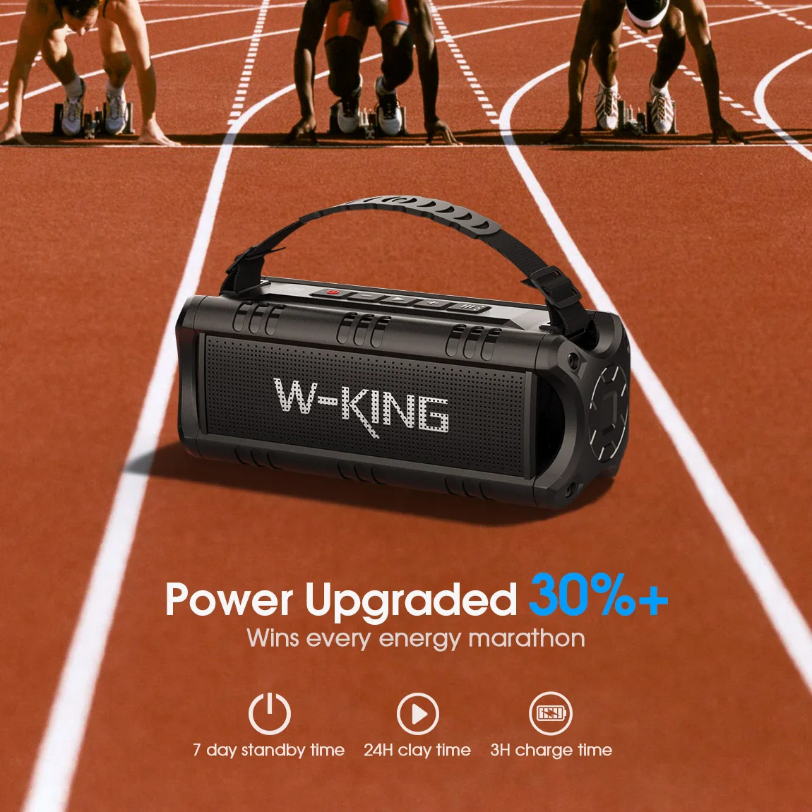 W-KING 30W Portable Bluetooth Speaker - Image 3