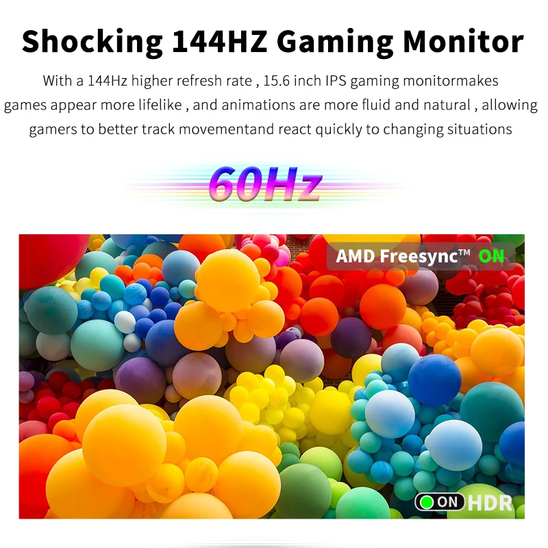 HGFRTEE 15.6" Portable Monitor – Full HD IPS Display - Image 2