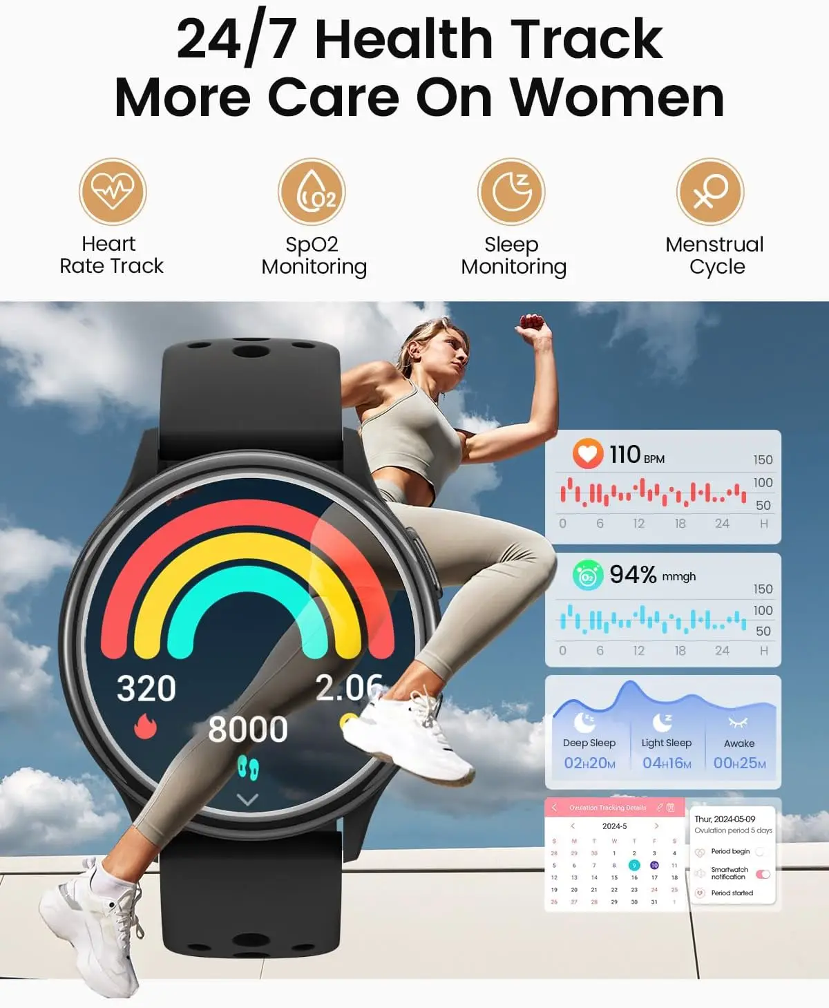 Smart Watch for Women's with Health Tracking - Image 2
