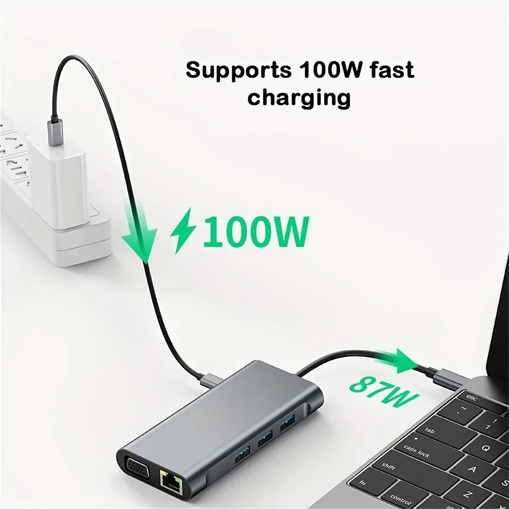 USB‑C 10‑in‑1 Hub with 4K HDMI & PD - Image 3