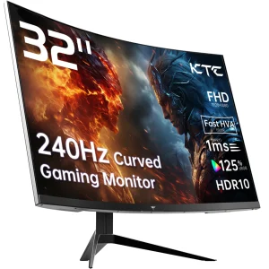 Curved Gaming Monitor  32 inch 240Hz  1500R 1080P, 125% sRGB 1ms, Freesync/G-sync