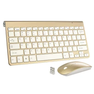 2.4Ghz Ultra-Thin Wireless Keyboard And Mouse Combo With USB Receiver