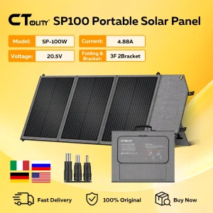 CTOLITY SP100 100W Portable Solar Panel
