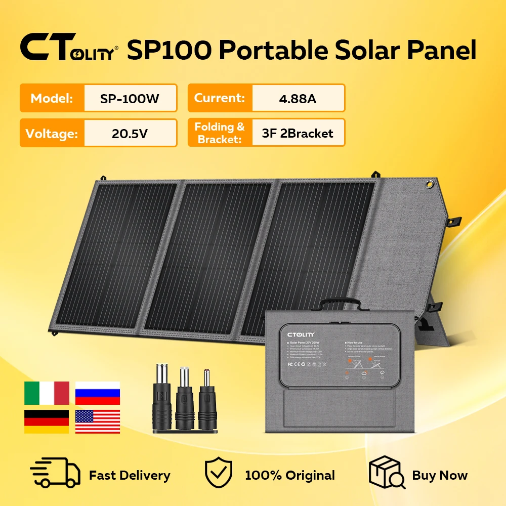 CTOLITY SP100 100W Portable Solar Panel