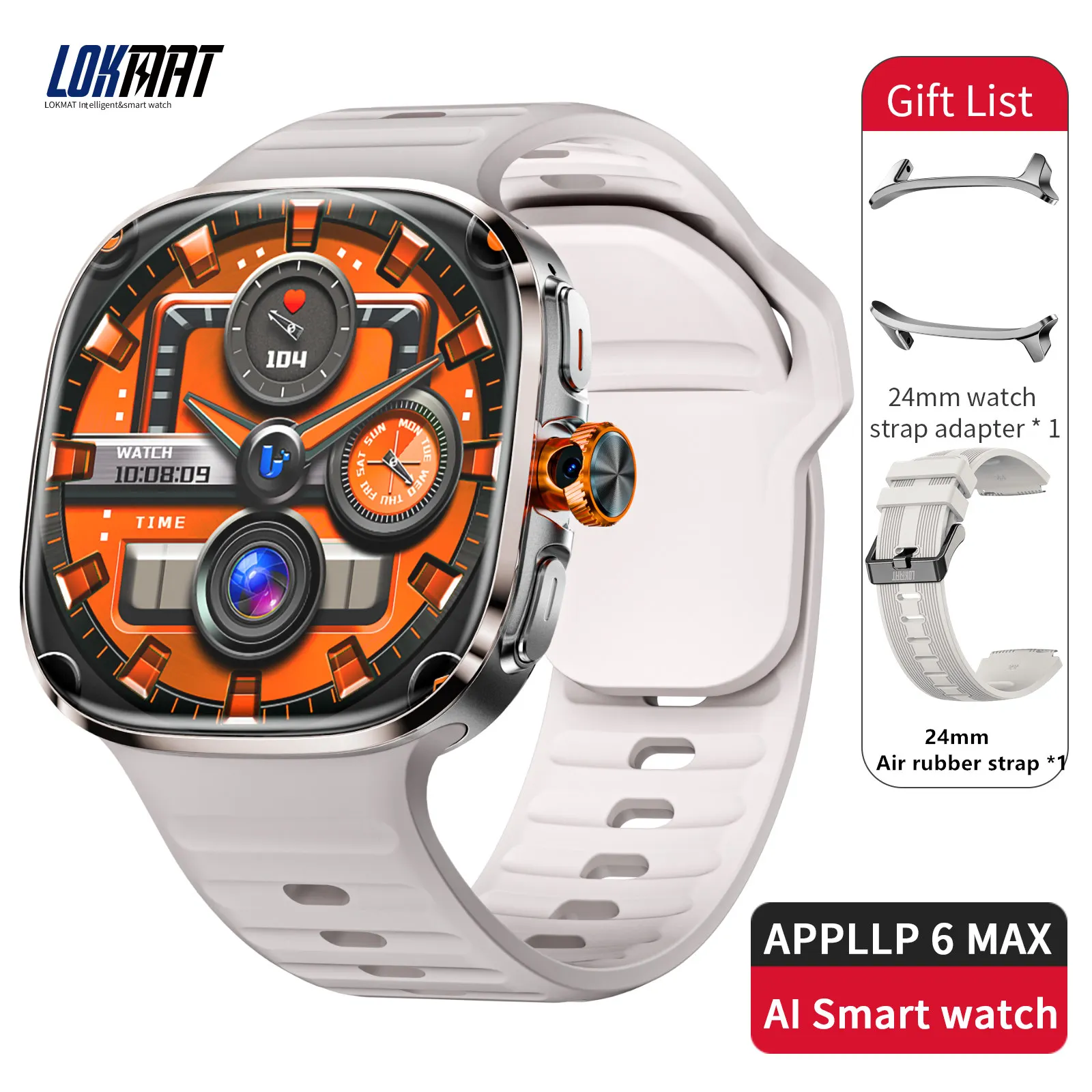 LOKMAT Android Phone Smart Watch with Camera - Image 6