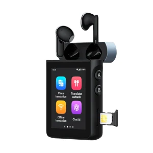 4G+WiFi AI Translator Earbuds, Real-Time Translation Device , ChatGPT Empowered, No App Needed for Travel & Business