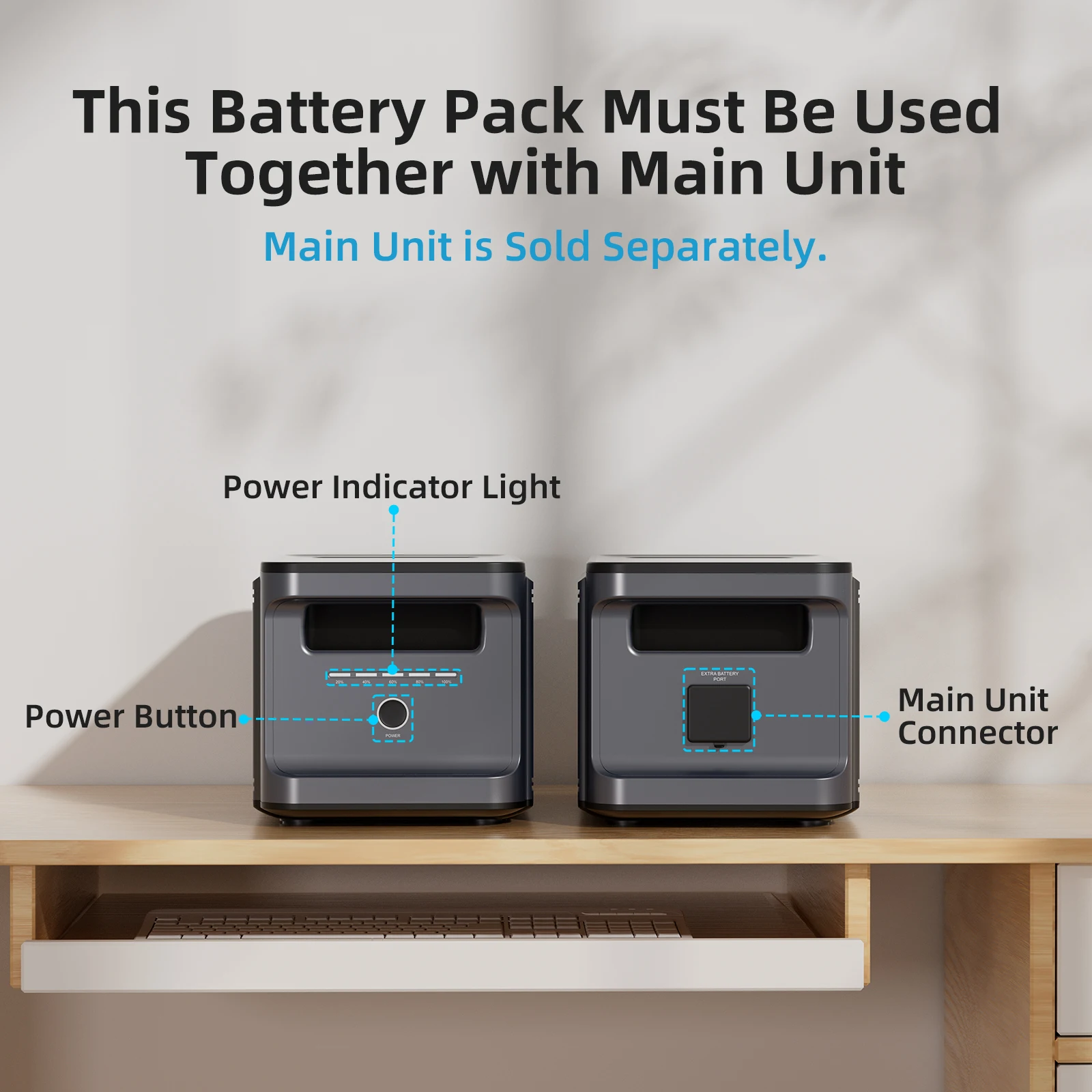 ABOK Ark2000 1536Wh Expansion Battery Pack Solar Generator - Image 2