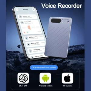 Note Voice Recorder Case Support 118 Language 64GB  AI Voice Recorder